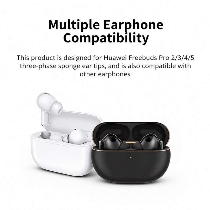 三層メモリーフォームイヤーチップノイズアイソレーションイヤー - Earphone Foam Tip のレビューと価格