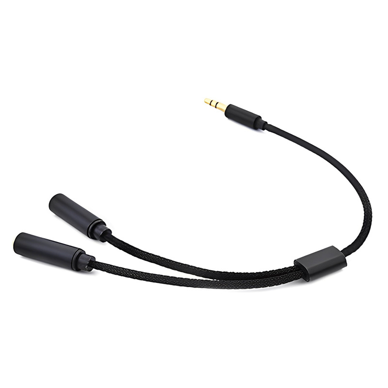 イヤホン用Yジャックオーディオスプリッター、オスからメス2個 - Audio Splitter Y のレビューと価格